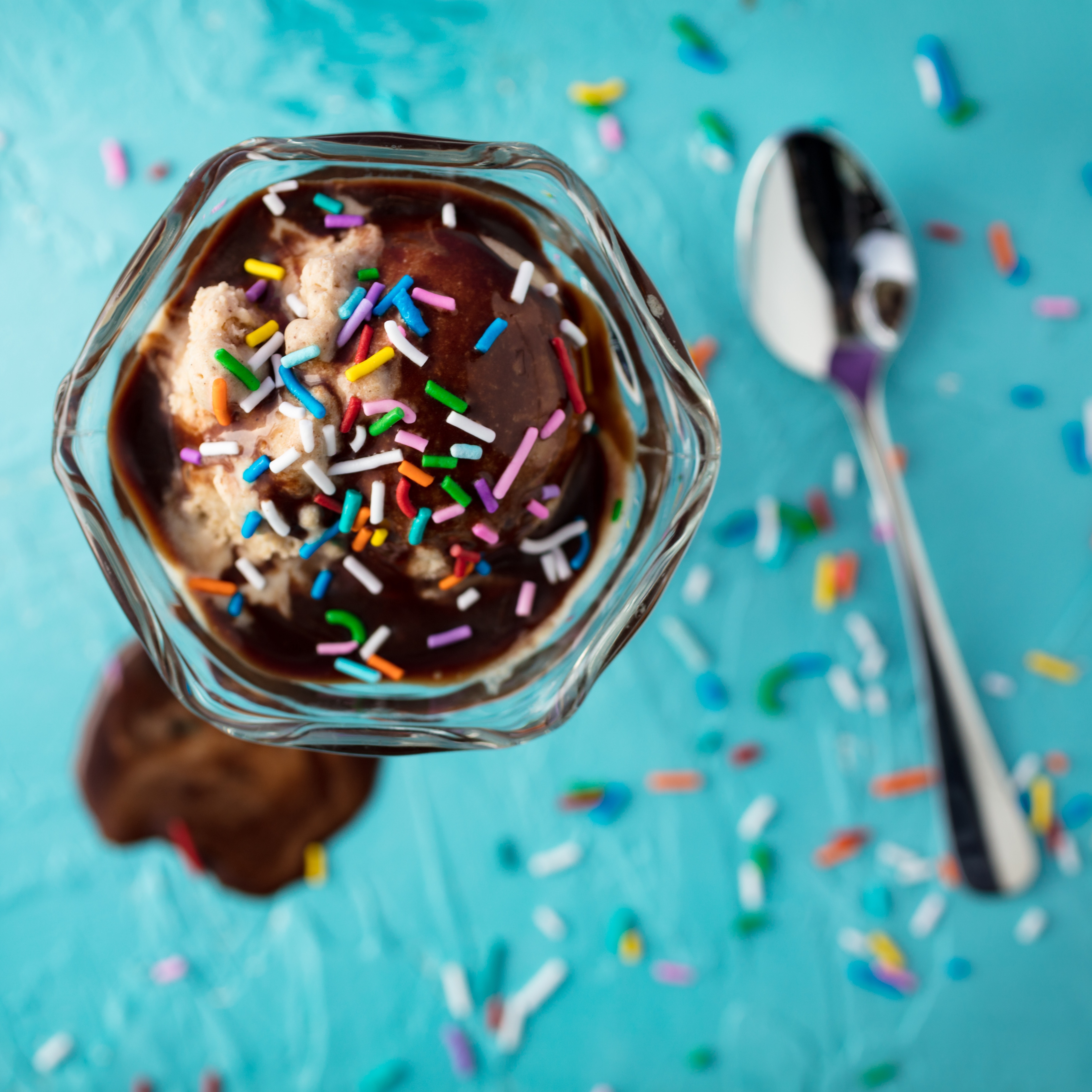 Chocolate gelato with sprinkles. Photo by David Calavera on Unsplash